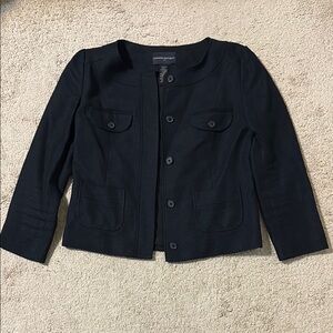 Banana Republic Black Blazer with Textured Fabric